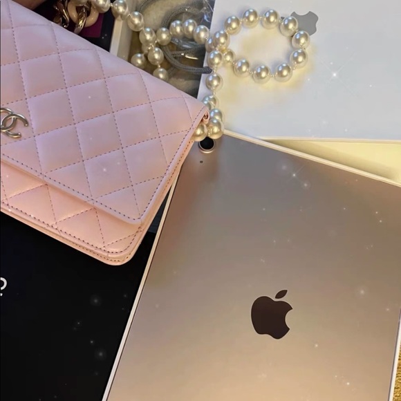 【SOLD】Chanel Quilted Wallet On Chain WOC With Pearl Chain Pink - Picture 3 of 3